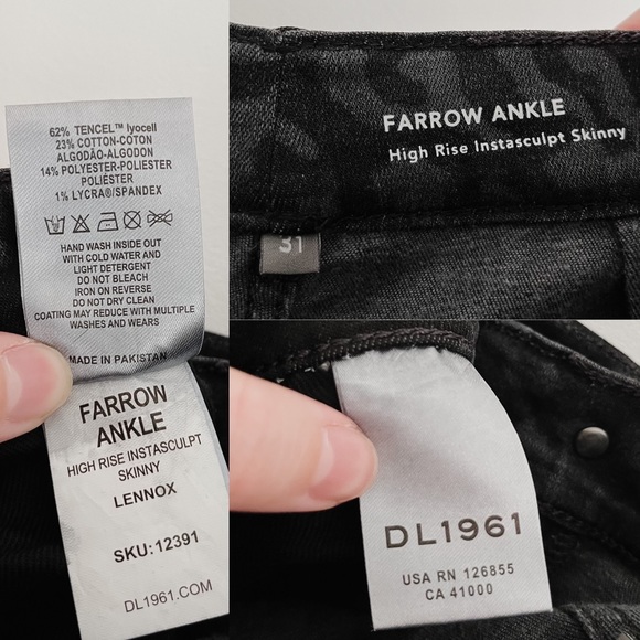 Anthropologie DL1961 Farrow Ankle Leopard High-Rise Instasculpt Skinny Jean 31 - Picture 13 of 14